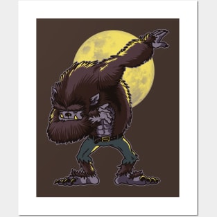 Dabbing Werewolf Posters and Art